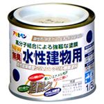 （まとめ買い）アサヒペン 無臭 水性建物用 水色 1/5L×4セット