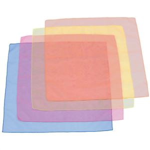 （まとめ買い）トーエイライト 浮遊スカーフ60 B-2306 4枚組(青・ピンク・オレンジ・イエロー)×3セット - 拡大画像