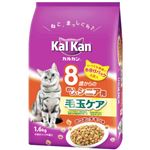 （まとめ買い）カルカン 8歳からのおいしいシニア用 毛玉ケア かつおとチキン味 1.6kg×4セット