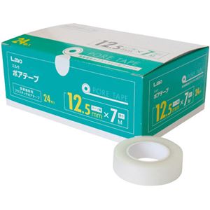 (まとめ買い)エルモ ポアテープ 12.5mm×7m 24巻入×4セット
