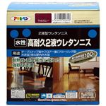 （まとめ買い）アサヒペン 水性高耐久2液ウレタンニス マホガニー 600gセット×2セット