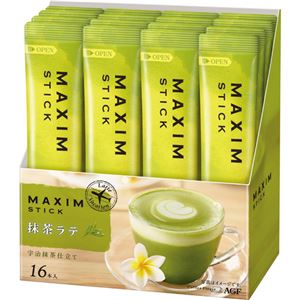 （まとめ買い）マキシム スティック 抹茶ラテ 16本入×4セット