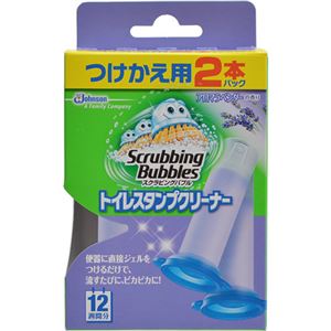 （まとめ買い）スクラビングバブル トイレスタンプクリーナー アロマラベンダーの香り つけかえ用 38g×2本パック×5セット