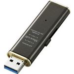 （まとめ買い）エレコム USB3.0対応スライド式USBメモリ Shocolf MF-XWU308GBW ビターブラウン×2セット