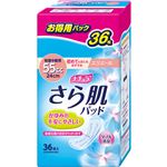 （まとめ買い）ナチュラ さら肌パッド 快適中量用 55cc お徳用パック 36枚入×4セット