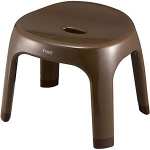 （まとめ買い）エミール 風呂椅子 S25 ブラウン×2セット - 拡大画像