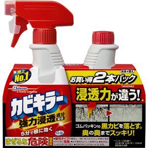 （まとめ買い）【数量限定】カビキラー本体+替えペアパック×6セット