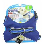 （まとめ買い）愛情胴輪スポーツ 大型犬用(首周り42-54cm、胴回り60-76cm) L 青 ADS-L/BL×2セット