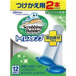 （まとめ買い）スクラビングバブル トイレスタンプ 漂白成分プラス ホワイティーウッドの香り つけかえ用 38g×2本パック×5セット