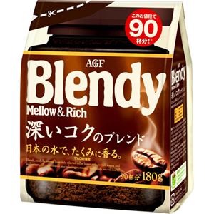 （まとめ買い）ブレンディ メロウ&リッチ 大人のほろにが焙煎 袋 180g×4セット