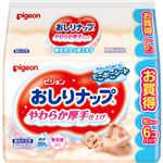 （まとめ買い）ピジョン おしりナップ やわらか厚手仕上げ 詰めかえ用 80枚入×6個パック×4セット