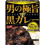 （まとめ買い）明治 男の極旨黒カレー スパイシー中辛 180g×10セット