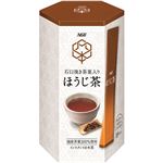 （まとめ買い）AGF 石臼挽き茶葉入りほうじ茶 スティック 0.8g×18本×8セット