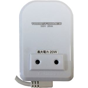 カシムラ 日本国内用変圧器アップトランス NTI-109 - 拡大画像
