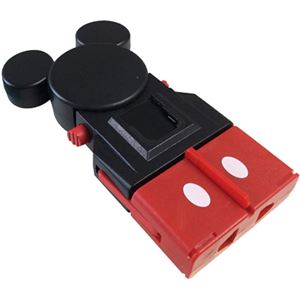 （まとめ買い）カシムラ 海外旅行用マルチ電源プラグ サスケ ミッキーマウス NTI-6×2セット - 拡大画像