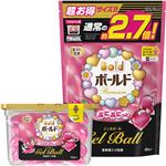 （まとめ買い）ぷにぷにっとジェルボール エレガントブロッサム&ピオニーの香り 本体18個入り+詰替 超お得サイズ 48個入り×5セット