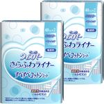 （まとめ買い）ウィスパー さらふわライナー すべすべコットンシート 無香料 40コ入×2個×2個×4セット