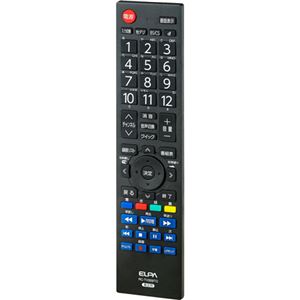 （まとめ買い）エルパ(ELPA) メーカー別テレビリモコン 東芝・レグザ専用 RC-TV009TO×2セット - 拡大画像