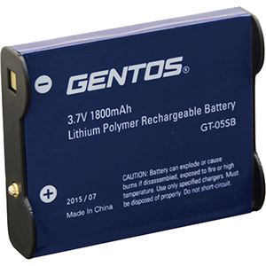 （まとめ買い）ジェントス GT-105R/305R/505R専用充電池 GT-05SB×2セット - 拡大画像