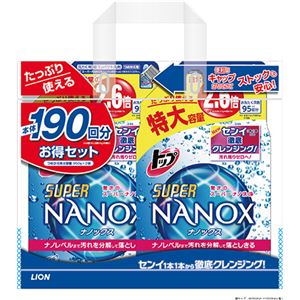 （まとめ買い）【数量限定】トップ スーパーNANOX(ナノックス) つめかえ用 特大 950g×2個×5セット