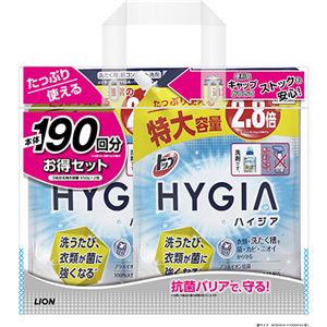（まとめ買い）【数量限定】トップ HYGIA(ハイジア) つめかえ用 特大 950g×2個×5セット - 拡大画像