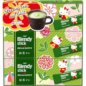 （まとめ買い）ブレンディ スティック ハローキティ 抹茶オレ 48g×3箱×3セット