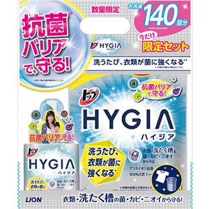 （まとめ買い）【数量限定】トップ HYGIA(ハイジア) 本体450g+詰替特大950g×5セット - 拡大画像