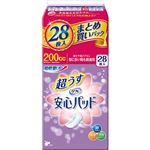 （まとめ買い）リフレ 安心パッド 超うす 多い時用長時間スーパー 180cc 28枚入×3セット