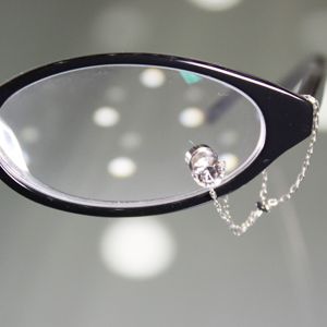 眼鏡につける新感覚ジュエリー　Eye Jewel 3アクアマリン