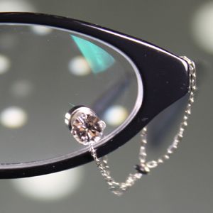 眼鏡につける新感覚ジュエリー　Eye Jewel 3アクアマリン