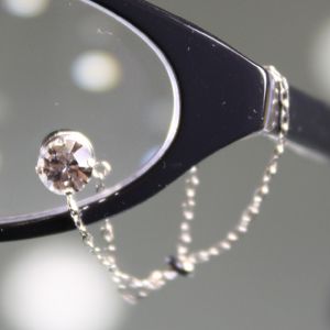 眼鏡につける新感覚ジュエリー　Eye Jewel 3アクアマリン