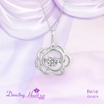 クロスフォーDancing Heart(ダンシングハート) DH-014 【Daisy】 ダイヤモンドペンダント/ネックレス