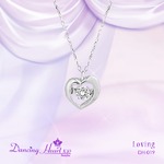 クロスフォーDancing Heart(ダンシングハート) DH-019 【Loving】 ダイヤモンドペンダント/ネックレス