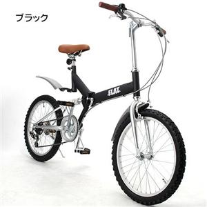 GROWING FLAT　20インチ　折りたたみ自転車 ブラック - 拡大画像