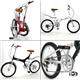 GROWING FLAT　20インチ　折りたたみ自転車 ブラック - 縮小画像2