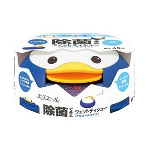 エリエール 除菌できるウエットティシュー アルコールタイプ本体 【12セット】