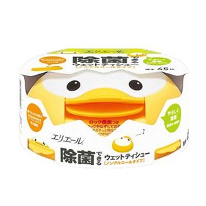 エリエール 除菌できるウエットティシュー ノンアルコールタイプ本体 【12セット】