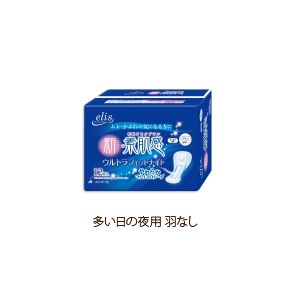 エリス 新・素肌感ウルトラフィットナイト 多い日の夜用 羽なし12枚×2P 【18セット】