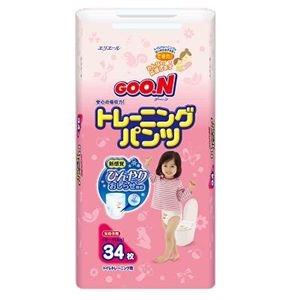 Goo.n（グーン） おむつ トレーニングパンツ34枚女の子 【3セット】