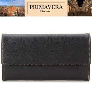 PRIMAVERA（プリマヴェーラ） 牛革財布 レディース長財布 ブラック