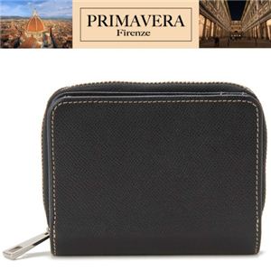 PRIMAVERA（プリマヴェーラ） 牛革財布 ファスナー財布 ブラック