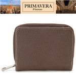 PRIMAVERA（プリマヴェーラ） 牛革財布 ファスナー財布 ブラウン