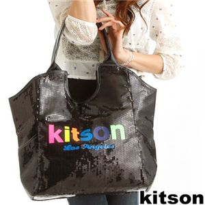 Kitson(キットソン) SEQUIN NEON LOGO TOTE 3879・Black