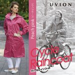 UVION レインサイクルコート TM-725 ピンク Lサイズ