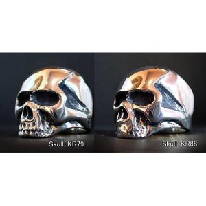 【スカルKR Medium Type 】 Keith Skull Ring キーススカルリング/Dice スカルKR79 15号 - 拡大画像
