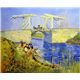 世界の名画シリーズ、最高級プリハード複製画 ヴィンセント・ヴァン・ゴッホ作 「アルルのはね橋(アングロワ橋)」 - 縮小画像1