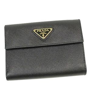 プラダ 1M0523 SAFIANO ORO Wホック BK - 拡大画像