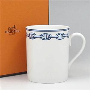 Hermes（エルメス） シェーヌダンクルブルー マグカップ 2734 - 拡大画像