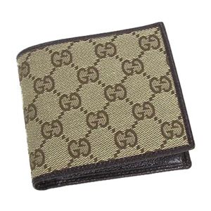 GUCCI（グッチ） 04862R F40IR 9643 ２つ折小銭入 BE/DB - 拡大画像