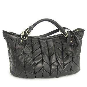MIUMIUʥߥ奦ߥ奦 RR1360 NAPPA PATCH SH BK